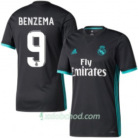 Fotbalové dresy Real Madrid Benzema Venkovní Dres 2017/18 Krátký Rukáv
