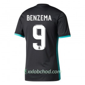 Fotbalové dresy Real Madrid Benzema Venkovní Dres 2017/18 Krátký Rukáv