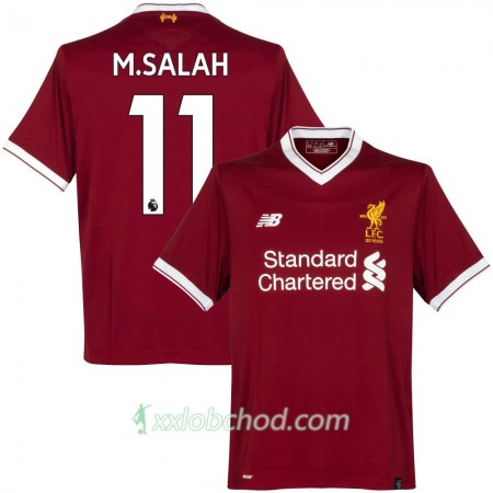 Fotbalové dresy Liverpool M. Salah Domácí Dres 2017/18 Krátký Rukáv