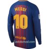 Fotbalové dresy FC Barcelona Messi Domácí Dres 2017/18 Dlouhý Rukáv