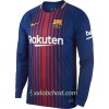 Fotbalové dresy FC Barcelona Messi Domácí Dres 2017/18 Dlouhý Rukáv