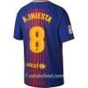 Fotbalové dresy FC Barcelona A. Iniesta 8 Domácí Dres 2017/18 Krátký Rukáv