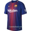 Fotbalové dresy FC Barcelona A. Iniesta 8 Domácí Dres 2017/18 Krátký Rukáv
