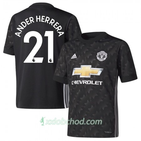 Fotbalové dresy Manchester United Ander Herrera Venkovní Dres 2017/18 Krátký Rukáv