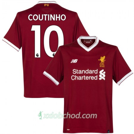 Fotbalové dresy Liverpool Coutinho Domácí Dres 2017/18 Krátký Rukáv