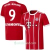 Fotbalové dresy FC Bayern Mnichov Lewandowski 9 Domácí Dres 2017/18 Krátký Rukáv Fotbalové dresy FC Bayern Mnichov Lewandowski 9 Domácí Dres 2017/18 Krátký Rukáv