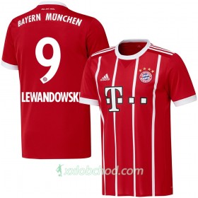 Fotbalové dresy FC Bayern Mnichov Lewandowski 9 Domácí Dres 2017/18 Krátký Rukáv