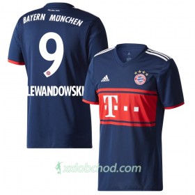 Fotbalové dresy FC Bayern Mnichov Lewandowski 9 Venkovní Dres 2017/18 Krátký Rukáv