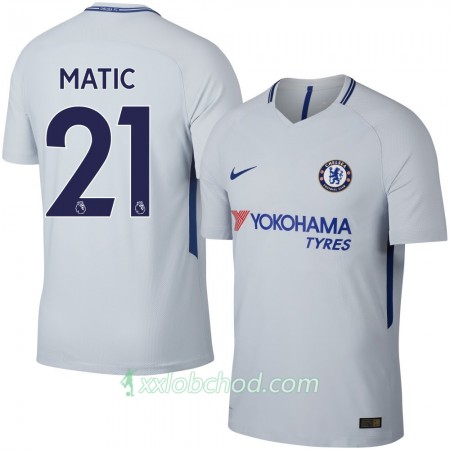 Fotbalové dresy Chelsea Matic Venkovní Dres 2017/18 Krátký Rukáv