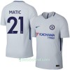 Fotbalové dresy Chelsea Matic Venkovní Dres 2017/18 Krátký Rukáv