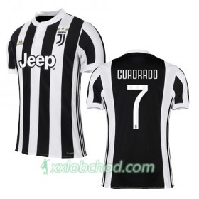 Fotbalové dresy Juventus FC CUADRADO 7 Domácí Dres 2017/18 Krátký Rukáv