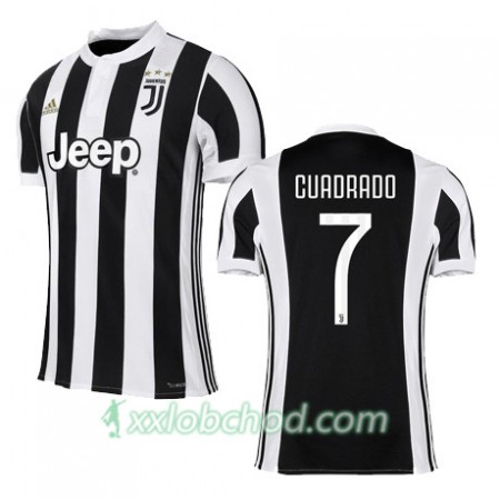 Fotbalové dresy Juventus FC CUADRADO 7 Domácí Dres 2017/18 Krátký Rukáv