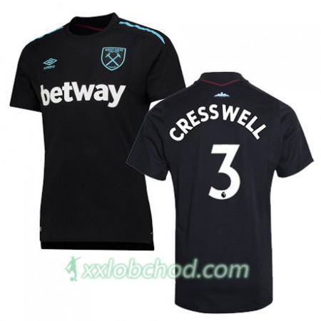 Fotbalové dresy West Ham United CRESSWELL Venkovní Dres 2017/18 Krátký Rukáv Fotbalové dresy West Ham United CRESSWELL Venkovní Dres 2017/18 Krátký Rukáv