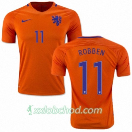 Fotbalové dresy Nizozemsko ARJEN ROBBEN Domácí Dres 2016/17 Krátký Rukáv