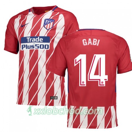 Fotbalové dresy Atlético Madrid GABI 14 Domácí Dres 2017/18 Krátký Rukáv