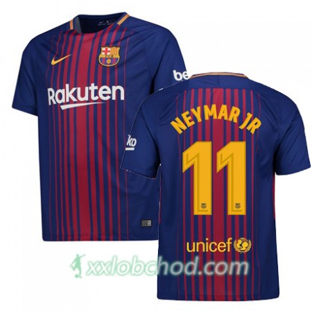 Fotbalové dresy FC Barcelona NEYMAR JR 11 Domácí Dres 2017/18 Krátký Rukáv