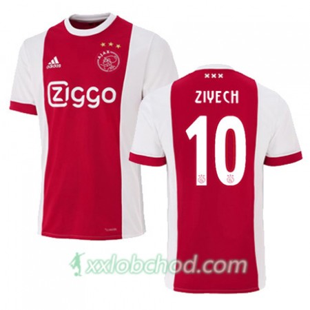 Fotbalové dresy AFC Ajax HAKIM ZIYECH 10 Domácí Dres 2017/18 Krátký Rukáv