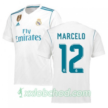 Fotbalové dresy Real Madrid MARCELO 12 Domácí Dres 2017/18 Krátký Rukáv