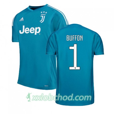 Fotbalové dresy Juventus FC BUFFON 1 Domácí Dres 2017/18 Krátký Rukáv