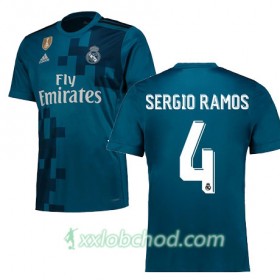 Fotbalové dresy Real Madrid SERGIO RAMOS 4 Alternativní Dres 2017/18 Krátký Rukáv