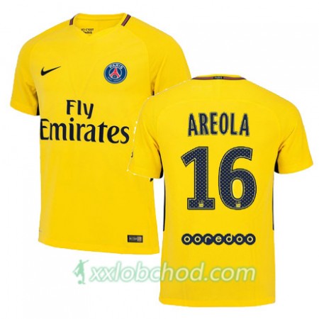 Fotbalové dresy Paris SG ALPHONSE AREOLA 16 Venkovní Dres 2017/18 Krátký Rukáv