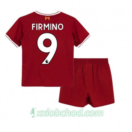 Fotbalové dresy Liverpool Roberto Firmino 9 Dětské Domácí Dres 2017/18 Krátký Rukáv
