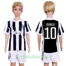 Fotbalové dresy Juventus FC Paulo Dybala 10 Dětské Domácí Dres 2017/18 Krátký Rukáv