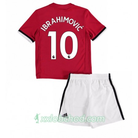 Fotbalové dresy Manchester United Zlatan Ibrahimovic 10 Dětské Domácí Dres 2017/18 Krátký Rukáv