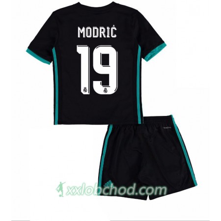 Fotbalové dresy Real Madrid Luka Modric 19 Dětské Venkovní Dres 2017/18 Krátký Rukáv