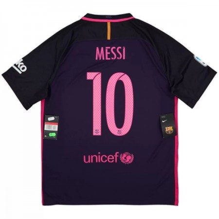 Fotbalové dresy Barcelona Messi 10 2016-17 Retro Venkovní Dres Krátký Rukáv