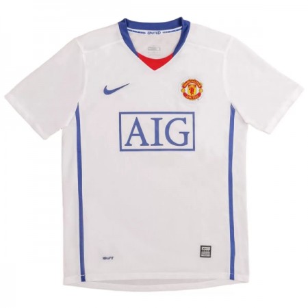 Fotbalové dresy Manchester United 2008-09 Retro Venkovní Dres Krátký Rukáv