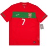 Fotbalové dresy Portugalsko Ronaldo 7 2010 Retro Domácí Dres Krátký Rukáv