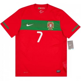 Fotbalové dresy Portugalsko Ronaldo 7 2010 Retro Domácí Dres Krátký Rukáv