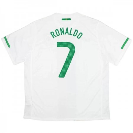 Fotbalové dresy Portugalsko Ronaldo 7 2010 Retro Venkovní Dres Krátký Rukáv