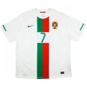 Fotbalové dresy Portugalsko Ronaldo 7 2010 Retro Venkovní Dres Krátký Rukáv
