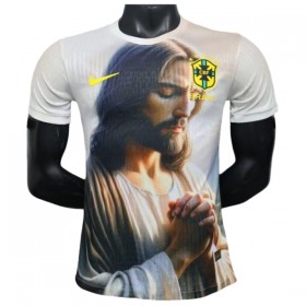 Fotbalové dresy Brazílie x Praying 2025 Krátký Rukáv Speciální