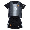 Fotbalové dresy FC Barcelona Brankářské Dětské 2025-26 Černá Krátký Rukáv