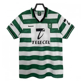 Fotbalové dresy Sporting CP 1999-2000 Domácí Dres Krátký Rukáv