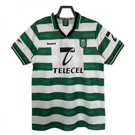 Fotbalové dresy Sporting CP 1999-2000 Domácí Dres Krátký Rukáv