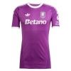 Fotbalové dresy Aston Villa Brankářské 2025-26 Nachový Krátký Rukáv