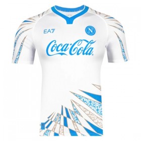 Fotbalové dresy SSC Neapol Pre-Match 2025-26 Bílá Krátký Rukáv