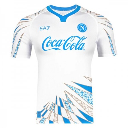 Fotbalové dresy SSC Neapol Pre-Match 2025-26 Bílá Krátký Rukáv