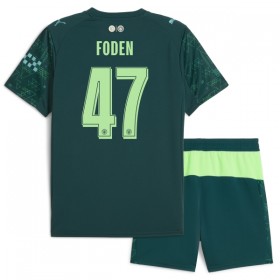 Fotbalové dresy Manchester City Foden 47 EA Sport Dětské Čtvrtý Dres 2025-26 Krátký Rukáv