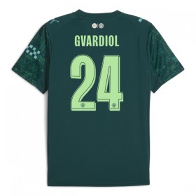 Fotbalové dresy Manchester City Gvardiol 24 EA Sport Čtvrtý Dres 2025-26 Krátký Rukáv