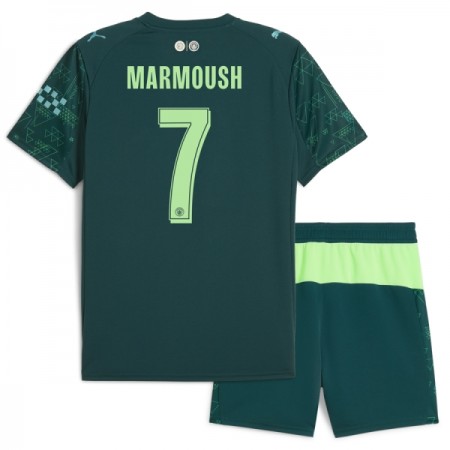Fotbalové dresy Manchester City Marmoush 7 EA Sport Dětské Čtvrtý Dres 2025-26 Krátký Rukáv Fotbalové dresy Manchester City Marmoush 7 EA Sport Dětské Čtvrtý Dres 2025-26 Krátký Rukáv