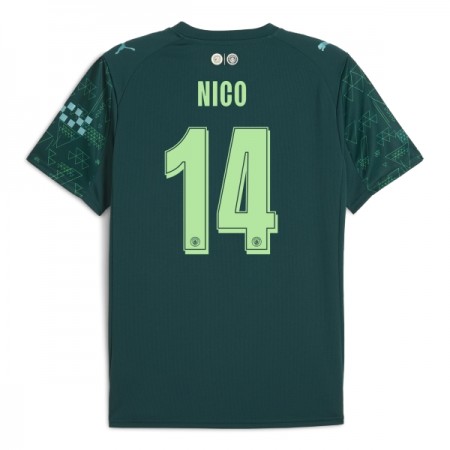 Fotbalové dresy Manchester City Nico 14 EA Sport Čtvrtý Dres 2025-26 Krátký Rukáv