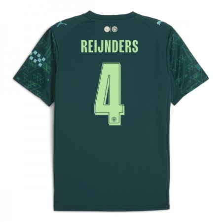 Fotbalové dresy Manchester City Reijnders 4 EA Sport Čtvrtý Dres 2025-26 Krátký Rukáv Fotbalové dresy Manchester City Reijnders 4 EA Sport Čtvrtý Dres 2025-26 Krátký Rukáv