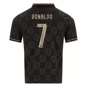 Fotbalové dresy Portugalsko Black Panther Ronaldo 7 2025-26 Krátký Rukáv