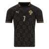 Fotbalové dresy Portugalsko Black Panther Ronaldo 7 2025-26 Krátký Rukáv