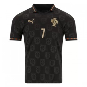 Fotbalové dresy Portugalsko Black Panther Ronaldo 7 2025-26 Krátký Rukáv